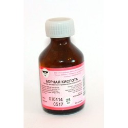 Борная кислота р-р д/местн. прим. [спирт.] 3% 25 мл 1 шт.
