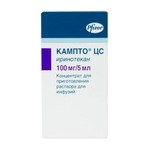 Кампто ЦС, концентрат для приготовления раствора для инфузий 20 мг/мл 5 мл 1 шт флаконы