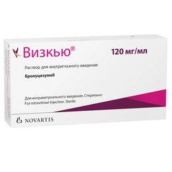 Визкью р-р для в/глаз. введ. 120 мг/мл 0.23 мл 1 шт.