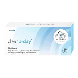 Линзы контактные Clear Уан дэй bc 8.7 однодневные 30 шт. (-1.50)