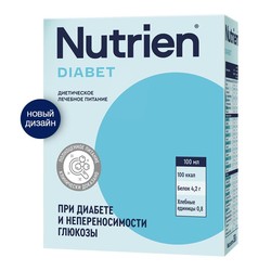 Смесь для энтерального питания сухая пор. Nutrien Диабет нейтральный вкус 320 г пачка