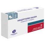 Ницерголин Канон, таблетки покрытые оболочкой пленочной 10 мг 30 шт