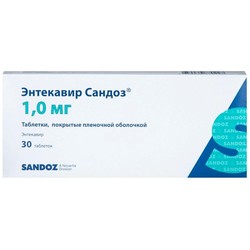 Энтекавир Сандоз табл. п/о пленочной 1 мг 30 шт.