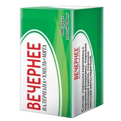 Вечернее валериана + хмель + мята 100 шт. др. 0.2 г