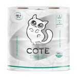 Туалетная бумага, Cote (Коте) 4 шт Аквамарин фрешнесс 3 слоя рулон белая
