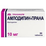 Амлодипин-Прана, таблетки 10 мг 90 шт