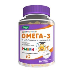 Бэби Формула мишки омега-3 30 шт. паст. жев. 4 г