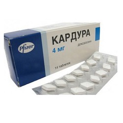 Кардура табл. 4 мг 14 шт.