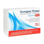Телпрес Плюс, таблетки 12.5 мг+80 мг 98 шт