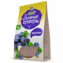 Крекеры льняные Компас здоровья черничные 50 г