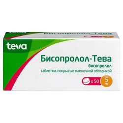 Бисопролол-Тева табл. п/о пленочной 5 мг 50 шт.