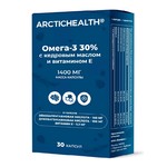 Омега-3 30%, Arctichealth (Арктикхелс) капсулы 1400 мг 30 шт с кедровым маслом и витамином Е