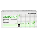 Эквакард, таблетки 5 мг+5 мг 30 шт