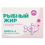 Рыбный жир, Планета Здоровья капсулы 330 мг 100 шт с экстрактами валерианы пустырника
