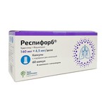 Респифорб, капсулы с порошком для ингаляций 160 мкг+4.5 мкг/доза 60 шт в комплекте с устройством для ингаляций