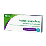 Фосфомицин-Тева, гранулы для приготовления раствора для приема внутрь 3 г 8 г 1 шт пакеты