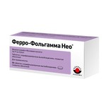 Ферро-Фольгамма Нео, таблетки с модифицированным высвобождением покрытые оболочкой 36.77 мг+0.8 мг 50 шт