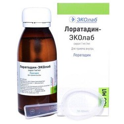 Лоратадин-ЭКОлаб сироп 1 мг/мл 100 мл 1 шт.