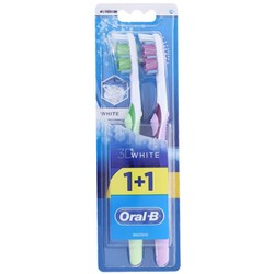 Зубная щетка oral-b 3Д Уайт отбеливание средней жесткости
