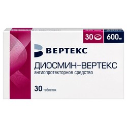 Диосмин-ВЕРТЕКС табл. п/о пленочной 600 мг 30 шт.