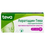 Лоратадин-Тева, таблетки 10 мг 10 шт
