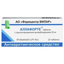 Аллафорте табл. пролонг. 25 мг 20 шт.
