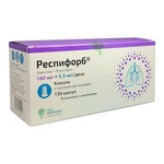 Респифорб, капсулы с порошком для ингаляций 160 мкг+4.5 мкг/доза 120 шт в комплекте с устройством для ингаляций