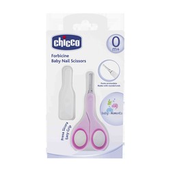 Ножницы детские Chicco с закругленными кончиками розовые