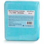 Пеленки впитывающие, ЭлараКидс р. 60смх90см 10 шт Эконом