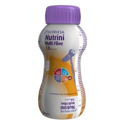Смесь для энтерального питания жидкая Nutrini с пищевыми волокнами для детей от 1 года до 6 лет 200 мл нейтральный вкус Multi fibre бутылка