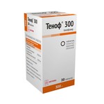 Теноф 300, таблетки покрытые пленочной оболочкой 300 мг 30 шт