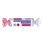Аскорбиновая кислота Солнышко, BioForte (БиоФорте) таблетки 23 мг / 3 г 10 шт с сахаром и глюкозой вишня крутка