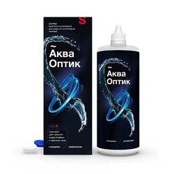 Раствор для ухода за контактными линзами АкваОптик многофункциональный 450 мл