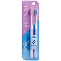 Зубная щетка Smile Care для взрослых конус мягкая 2 шт.