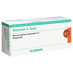 Браунодин Б.Браун мазь д/наружн. прим. 10% 100г 1 шт.