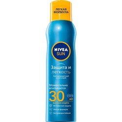 Спрей солнцезащитный Nivea Сан освежающий сухой защита и легкость SPF30 200 мл