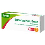 Бисопролол-Тева, таблетки покрытые пленочной оболочкой 5 мг 30 шт