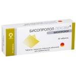 Бисопролол-ЛЕКСВМ, таблетки покрытые оболочкой пленочной 10 мг 30 шт