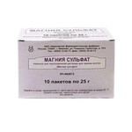 Магния сульфат, порошок для приготовления раствора для приема внутрь 25 г 10 шт