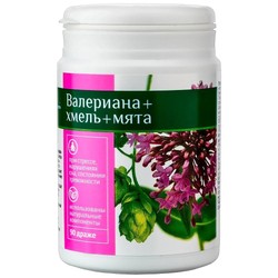 Вечернее Erkapharm БАД к пище (валериана хмель мята) 90 шт. табл. 0.18 г