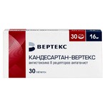 Кандесартан-Вертекс, таблетки 16 мг 30 шт