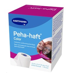 Бинт когезивный эластичный фиксирующий Peha-haft (самофиксирующийся) р. 4мх6см