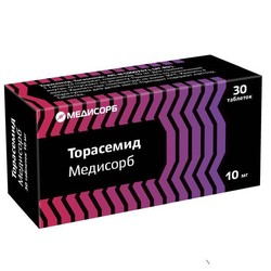 Торасемид Медисорб табл. 10 мг 30 шт.