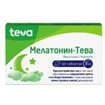 Мелатонин-Тева, таблетки 3 мг 60 шт