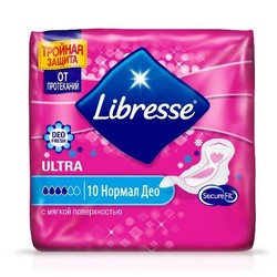 Прокладки женские Libresse ультра нормал део мягкая поверхность 10 шт.