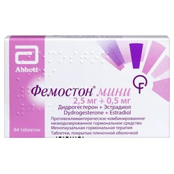 Фемостон мини табл. п/о пленочной 2.5 мг+0.5 мг 84 шт.