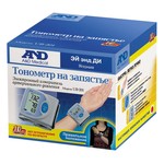 Тонометр автоматический, AND (Эй энд Ди) ub-201 на запястье в форме часов с кейсом