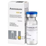 Амикацин, порошок для приготовления раствора для внутривенного и внутримышечного введения 500 мг 1 шт