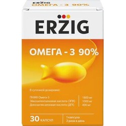 Омега-3 90% Erzig 30 шт. капс. 1400 мг
