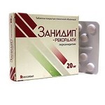 Занидип-Рекордати, таблетки покрытые пленочной оболочкой 20 мг 56 шт
